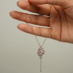 Shell Diamond Pendant Necklace