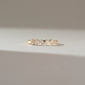 Zigzag Baguette Line Diamond Ring
