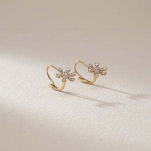 Garden Gleam Hook Diamond Earrings