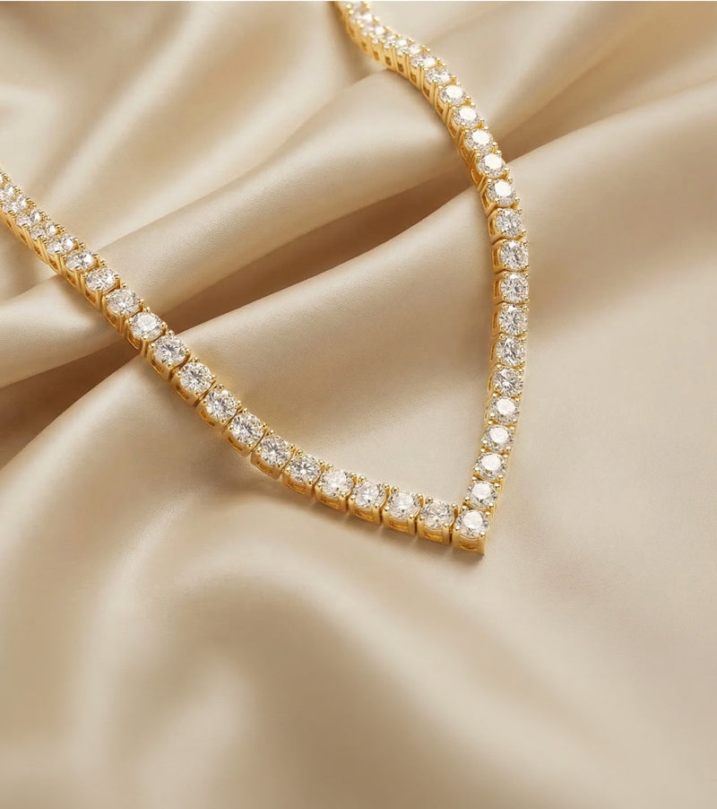 Line Solitaire Necklace Collection