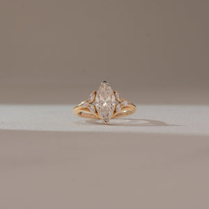Floral Marquise Vine Diamond Ring