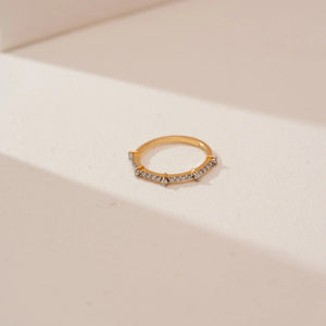 Soft Spark Diamond Slim Ring
