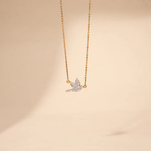 Whispering Wings Spark Diamond Necklace