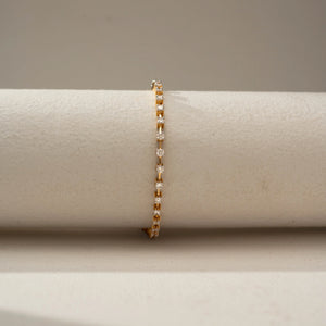 Delicate diamond Link Chain Bracelet