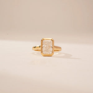 Bold Radiant Solitaire Diamond Ring