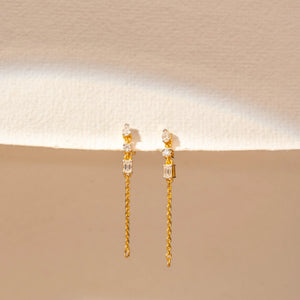 Radiance Vertical Sparkle Diamond Earring