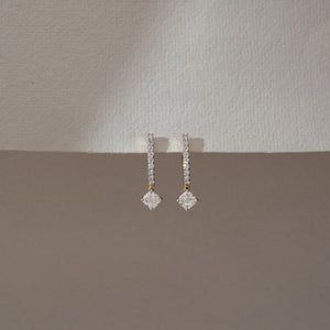 Delicate Drop Spark diamond Earring