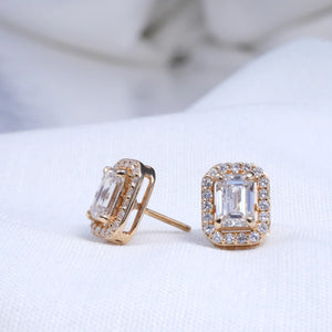 Eternal Frame Diamond Stud Earrings