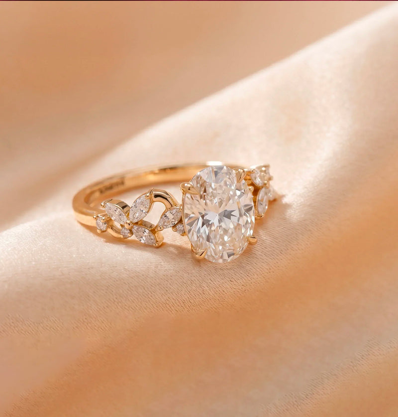 Oval Lab Grown Diamond Engagement Rings