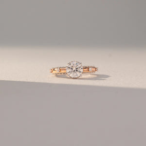 Round Shine Pavé Diamond Ring