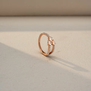 Elegant Marquise Diamond Open Ring