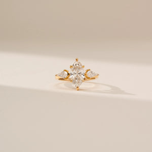 Radiance Marquise Motif Diamond Ring