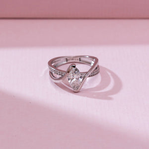 Radiant Double Band Diamond Ring