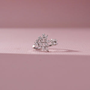 Bloom Cluster Accent Diamond Ring