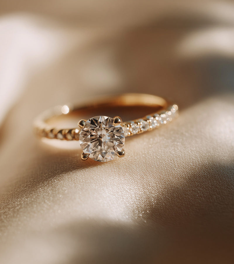 Pavé Lab Grown Diamond Engagement Rings