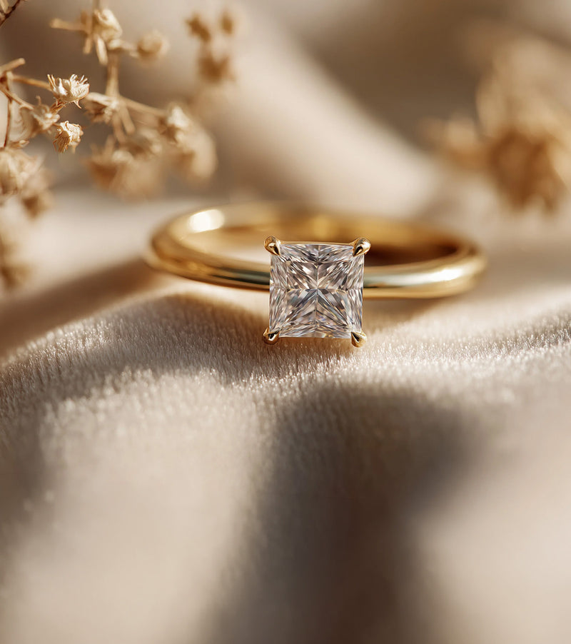 Princess Cut Lab Grown Diamond Engagement Rings