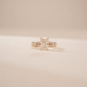 Brilliant Radiant Solitaire Diamond Ring