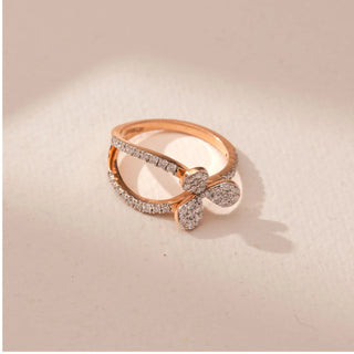 Whispering Bloom Diamond Pavé Ring