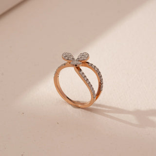Whispering Bloom Diamond Pavé Ring