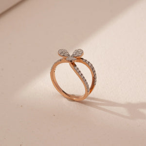 Whispering Bloom Diamond Pavé Ring