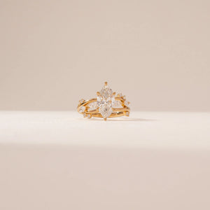 Marquise Vine Inspired Diamond Ring