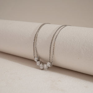 Five-Stone Sparkler Diamond Necklace