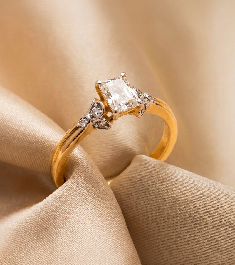 Radiant Cut Lab Grown Diamond Engagement Rings