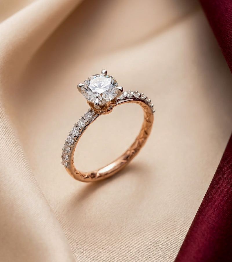 Rose Gold Lab Grown Diamond Engagement Rings