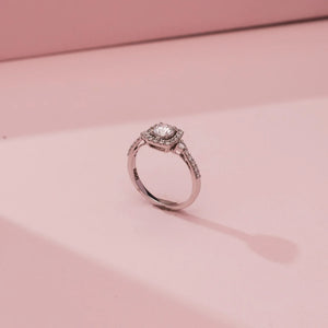 Eternal Grace Halo Solitaire Diamond Ring