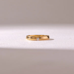 Elegant Plain Band Promise Ring