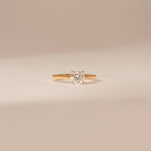 Round Solitaire Open Diamond Ring