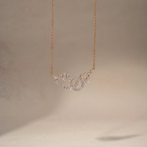 Luxury Crystal Swirl Chain Necklace