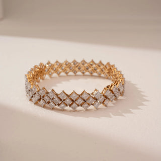 Regal Cascade Princess Diamond Bracelet