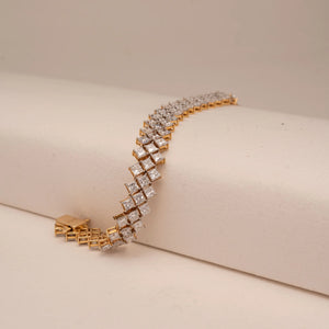 Regal Cascade Princess Diamond Bracelet