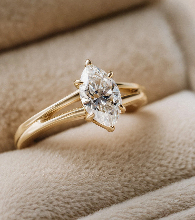 Split Band Lab Grown Diamond Engagement Rings