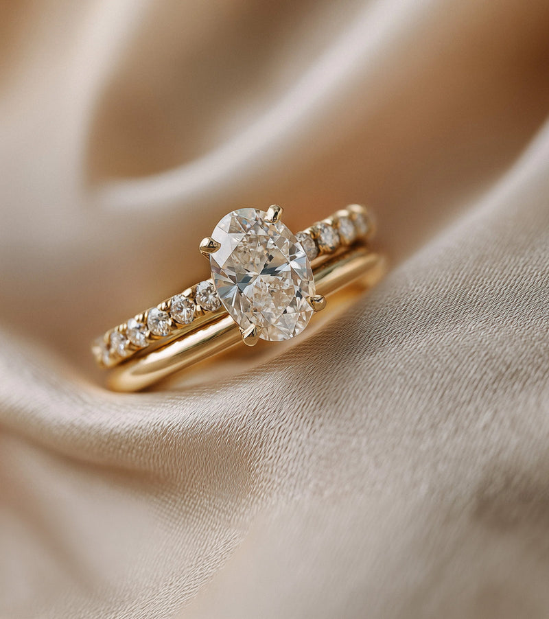 Stackable Lab Grown Diamond Engagement Rings