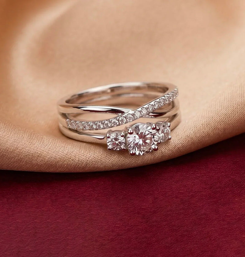 Stackable Lab Grown Diamond Engagement Rings