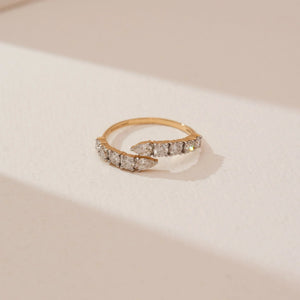 Modern Open Diamond Band Ring