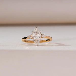 Marquise Pear Trio Diamond Ring
