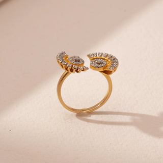 Radiant Arc Open Diamond Ring