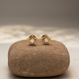 Stylish Diamond Star Pattern Earring