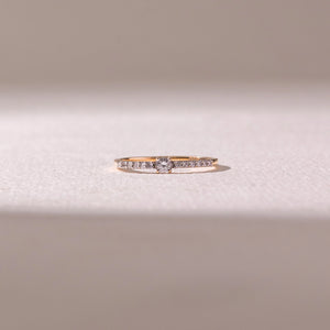Graceful Thin Band Luxury Ring