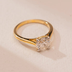 Golden Promise Diamond Solitaire Ring