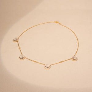 Celestial Floral Grace Diamond Necklace