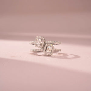 Majestic Twin Diamond Beauty Ring