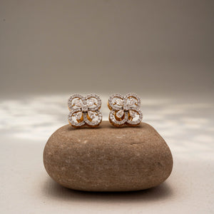 Modern Diamond Clover Fashion Earring