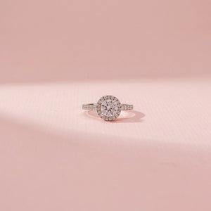 Luminous Round Cluster Diamond Ring