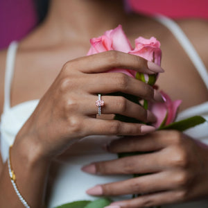 Rose Glow Radiant Diamond Ring