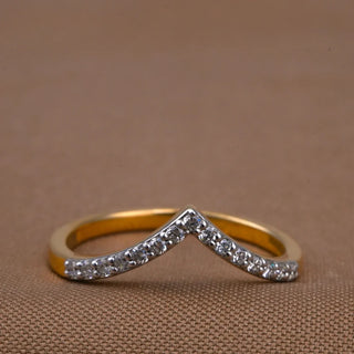 Set of 2|Lab Grown Diamond V Jewellery Set | Choker Necklace & Band Ring