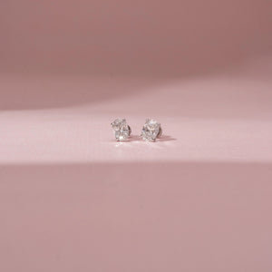 Elegant Oval Brilliant Diamond Earrings